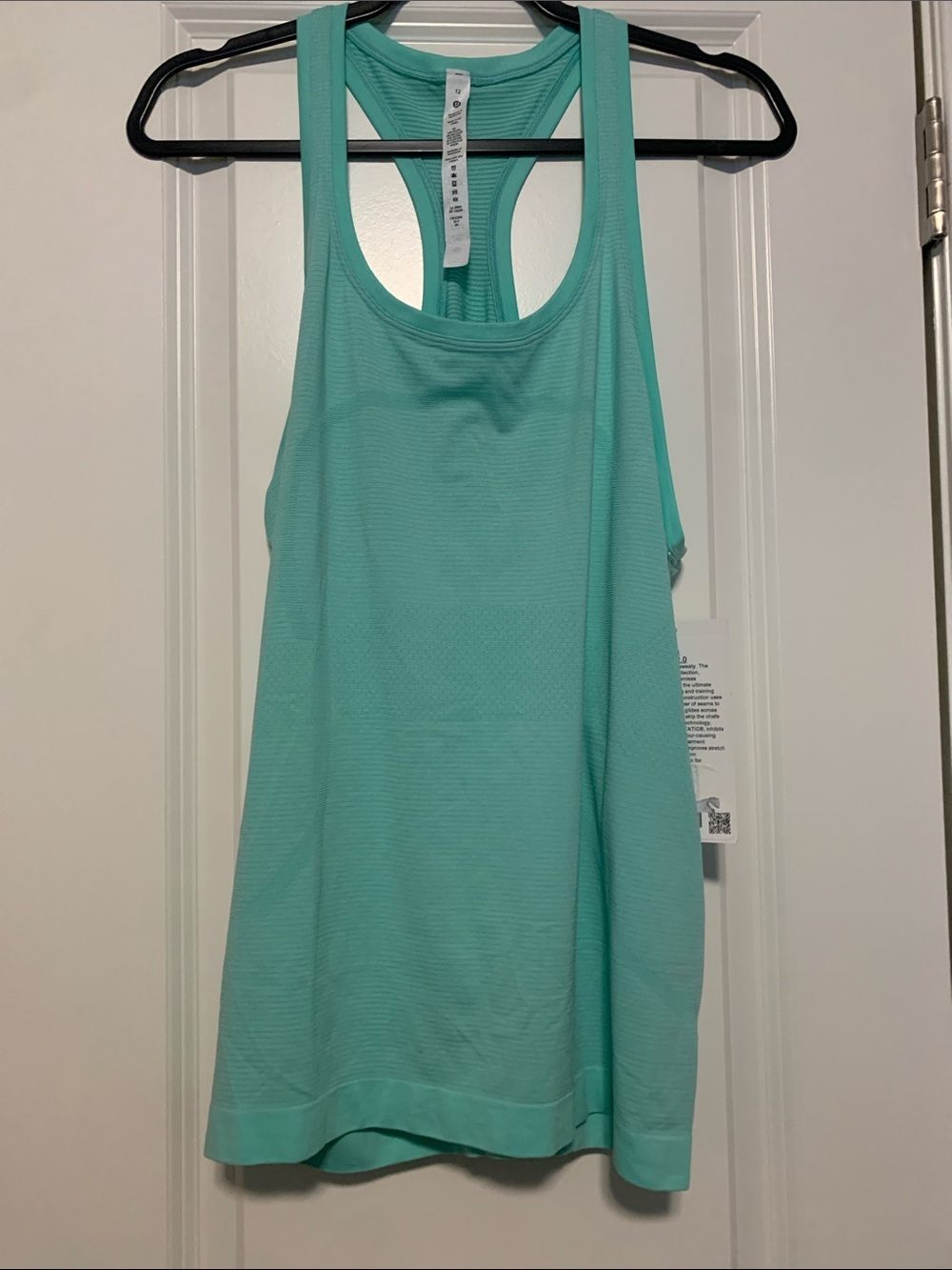lululemon athletica Mint Green Swiftly Racerback Tank, Sz 12, NWT
